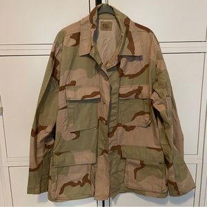 Vintage Camo Military Jacket